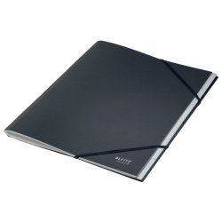 Leitz A4 Sorteringsmappe i sort - 6-delt - mappe i 100% recycled karton