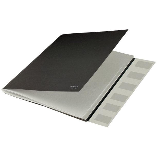 Leitz A4 Sorteringsmappe i sort - 6-delt - mappe i 100% recycled karton