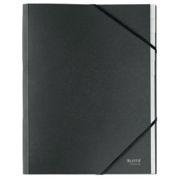 Leitz A4 Sorteringsmappe i sort - 12-delt - mappe i 100% recycled karton