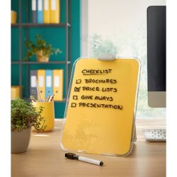 Leitz A4 Clipboard/Flipover - hrdet sikkerhedsglas - Cosy - gul