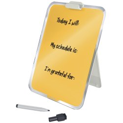 Leitz A4 Clipboard/Flipover - hrdet sikkerhedsglas - Cosy - gul