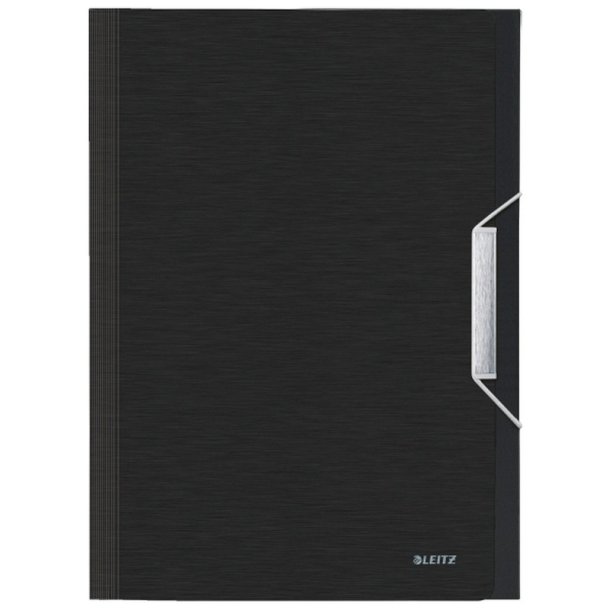 Leitz A4 projektmappe i sort (satin) - Style mappe PP plast