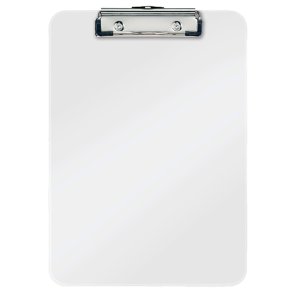 Leitz A4 Clipboard uden forside - WOW - Strk metalclip - 75 ark - hvid