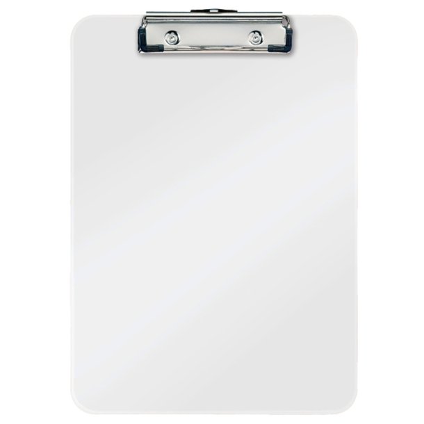 Leitz A4 Clipboard - uden forside - WOW - Strk metalclip - 75 ark - hvid