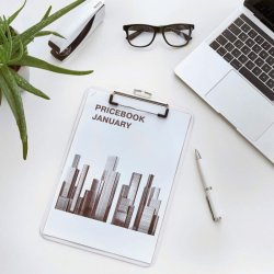 Leitz A4 Clipboard uden forside - WOW - Strk metalclip - 75 ark - hvid