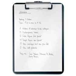 Leitz A4 Clipboard uden forside - WOW - Strk metalclip - 75 ark - sort