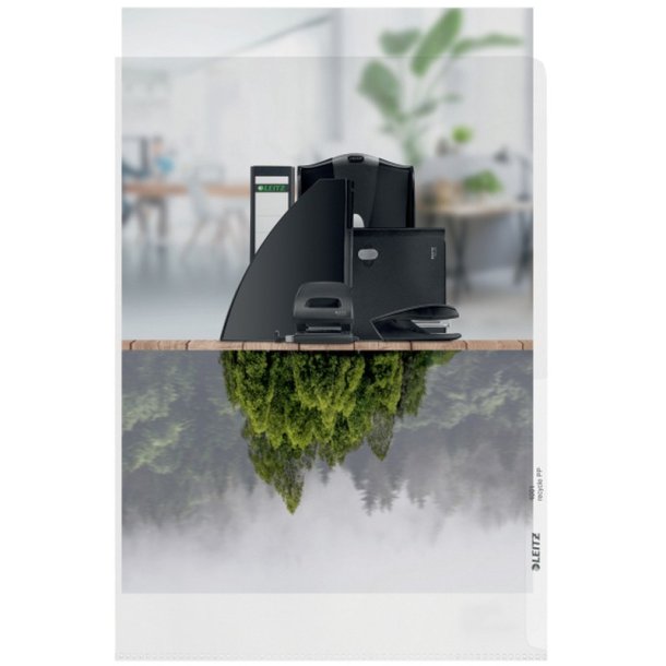Leitz Omslag - recycled - 140my - PP - prg - A4 - 100 stk.