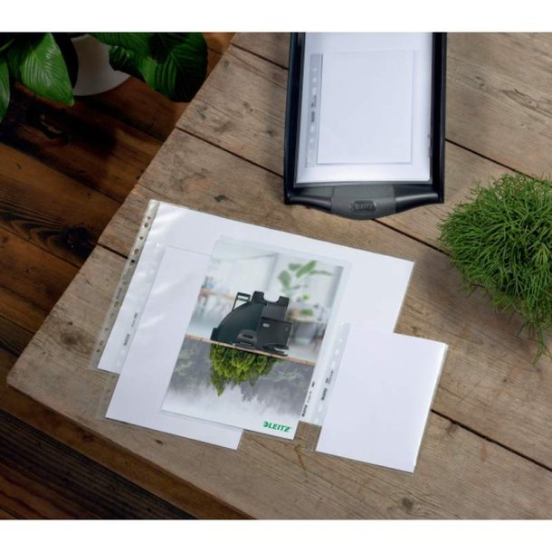 Leitz Omslag - recycled - 140my - PP - prg - A4 - 25 stk.