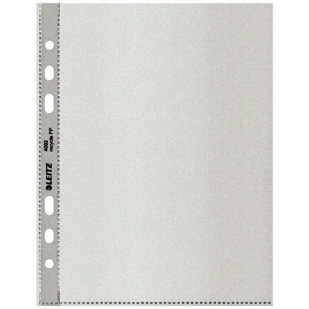 Leitz plastlommer A5 - 100my - 90% recycled - 25 stk.
