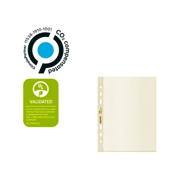 Leitz plastlommer A5 - 100my - 90% recycled - 25 stk.