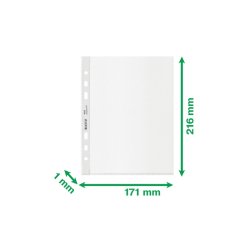 Leitz plastlommer A5 - 100my - 90% recycled - 25 stk.
