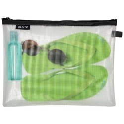 Leitz Lynlslomme - vandafvisende - 30x23 cm - stor - gennemsigtig sort