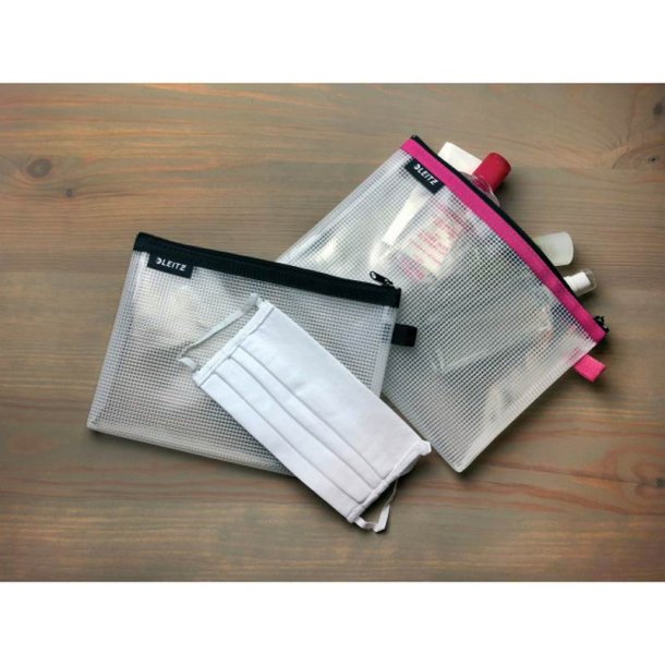 Leitz Lynlslomme - vandafvisende - 30x23 cm - stor - gennemsigtig sort