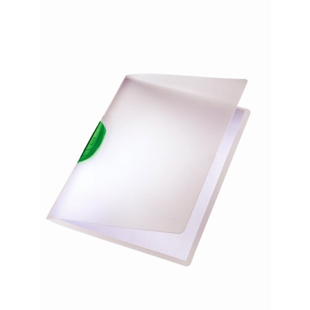 Leitz Klemmappe - ColorClip - PP - A4 - grn med transparent omslag