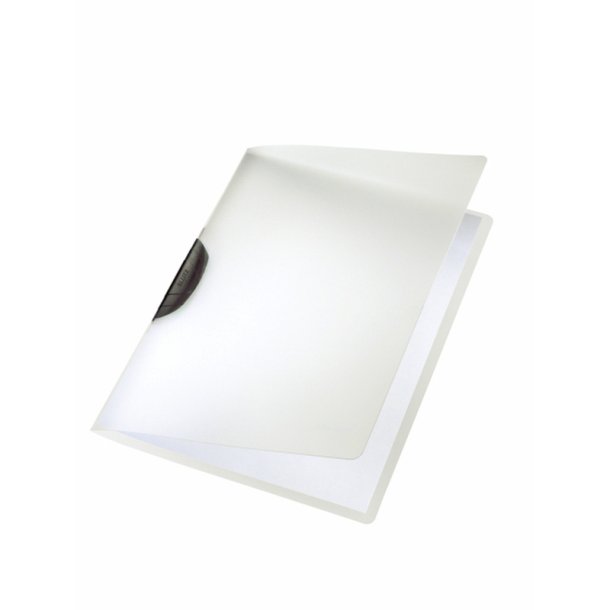 Leitz Klemmappe - ColorClip - PP - A4 - sort med transparent omslag