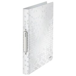 Leitz A4 Ringbind - WOW hvid - 25mm, 2 O-ring - rygbredde 32mm