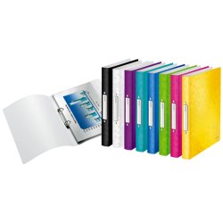 Leitz A4 Ringbind - WOW hvid - 25mm, 2 O-ring - rygbredde 32mm