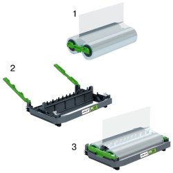 GBC Genopfyldelig lamineringsrulle - Foton 30 - 100 my skinnende - Refill til 190 A4 ark