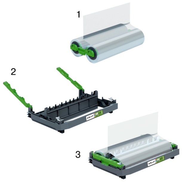 GBC Genopfyldelig lamineringsrulle - Foton 30 - 100 my skinnende - Refill til 190 A4 ark