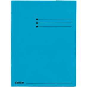 Esselte A4 3-klap mappe - 100% recirkuleret karton - bl