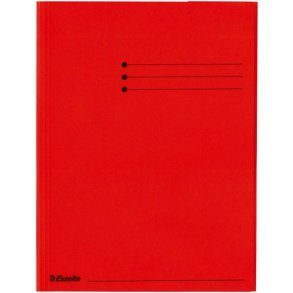 Esselte A4 3-klap mappe - 100% recirkuleret karton - rd