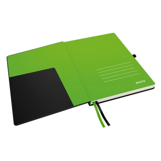 Leitz Notesbog complete - A4 - linieret 96g - 80 ark - Sort