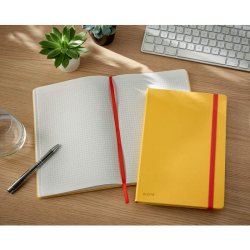 Leitz Notesbog - Cosy A5 - HC - L - kvadreret - 80 ark - 100g - gul