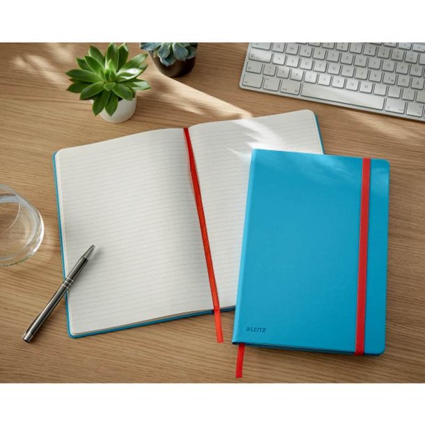 Leitz Notesbog - Cosy A5 - HC - L - linieret - 80 ark - 100g - bl