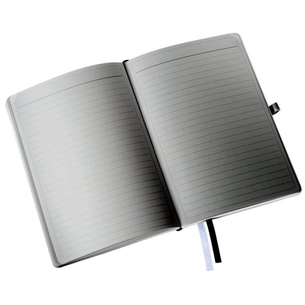 Leitz Notesblok - Style - A5 - soft - linieret - 80 ark - sort