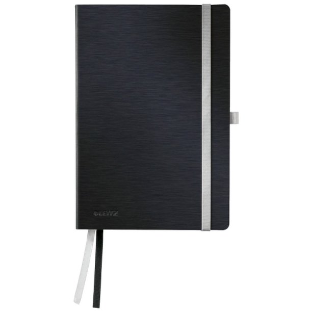 Leitz Notesblok - Style - A5 - soft - linieret - 80 ark - sort