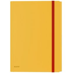Leitz A4 3-klap mappe Cosy - elastikmappe - PP - varm gul