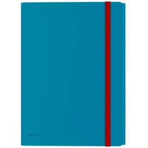 Leitz A4 3-klap mappe Cosy - elastikmappe - PP - Rolig Bl�