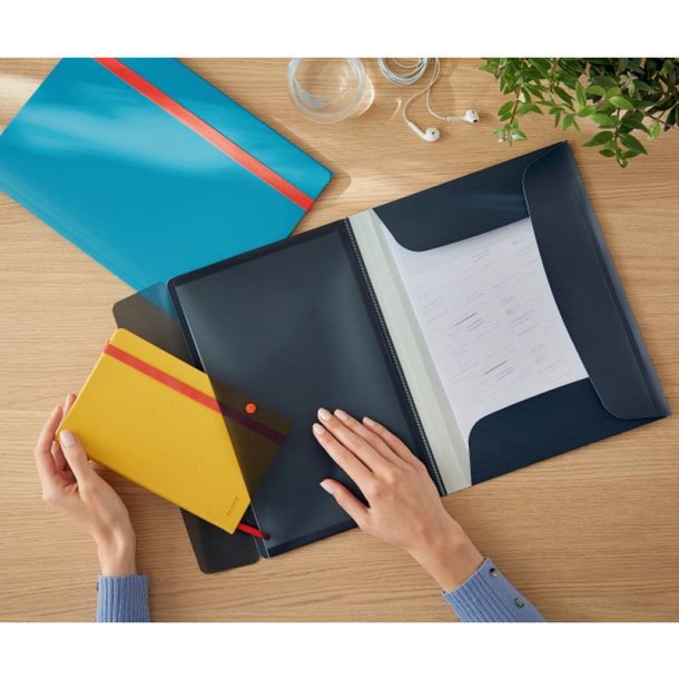 Leitz A4 3-klap mappe Cosy - elastikmappe - PP - Fljlsgr