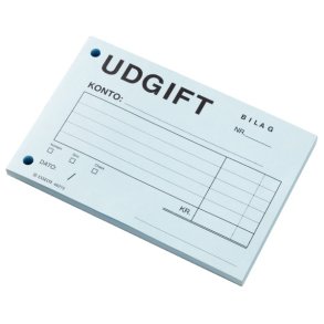 Esselte A6 Udgiftsblok - 100 ark - bl