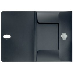 Leitz A4 3-klap mappe - plastls - 80% recycled plast - sort