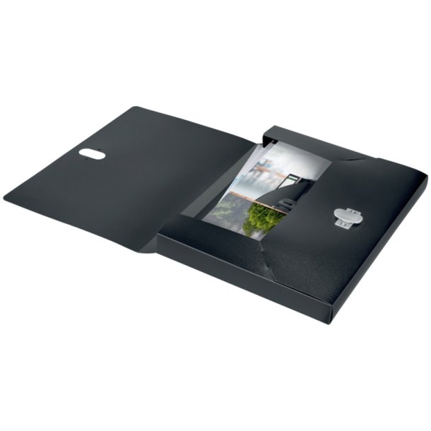 Leitz A4 arkivske i sort - Arkivmappe af 80% recycled plast
