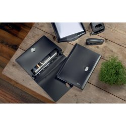 Leitz A4 projektmappe i sort - mappe af 80% recycled plast