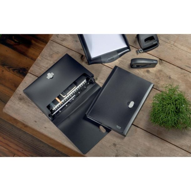 Leitz A4 projektmappe i sort - mappe af 80% recycled plast