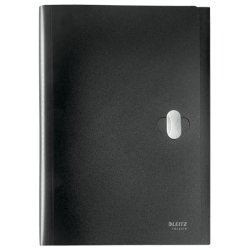 Leitz A4 projektmappe i sort - mappe af 80% recycled plast