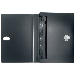 Leitz A4 projektmappe i sort - mappe af 80% recycled plast