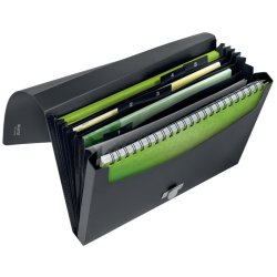 Leitz A4 projektmappe i sort - mappe af 80% recycled plast