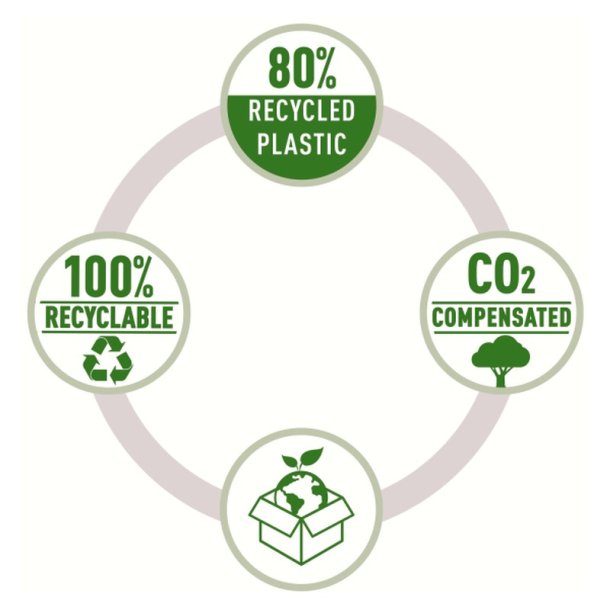 Leitz A4 projektmappe i sort - mappe af 80% recycled plast