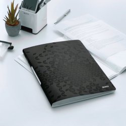 Leitz sort prsentationsmappe A4 med 40 lommer - WOW displaybog