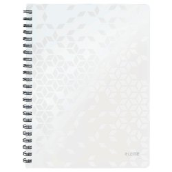 Leitz Notesblok - A4 linieret - 80 linjeret sider med huller - 80 arks blok med spiralryg