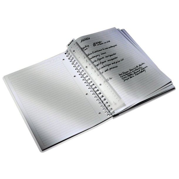 Leitz Notesblok - A4 linieret - 80 linjeret sider med huller - 80 arks blok med spiralryg