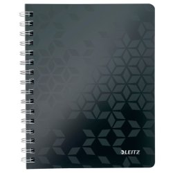 Leitz Notesblok - A5 linieret - 80 linjeret sider med huller - 80 arks blok med spiralryg