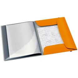 Leitz gul prsentationsmappe A4 med 20 lommer - Cosy displaybog