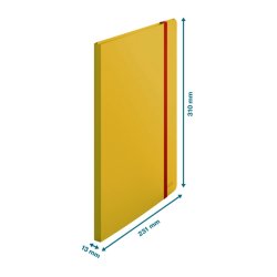 Leitz gul prsentationsmappe A4 med 20 lommer - Cosy displaybog