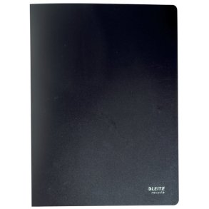 Leitz sort Pr�sentationsmappe A4 med 20 lommer - 90% recycled