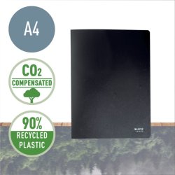 Leitz sort Prsentationsmappe A4 med 20 lommer - 90% recycled